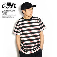CUTRATE LOGO BORDER T-SHIRT -BLACK-画像