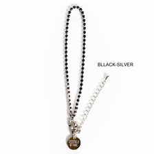 DOUBLE STEAL BLACK RHINESTONE ANKLET 492-90205画像