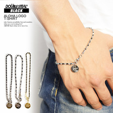 DOUBLE STEAL BLACK RHINESTONE BRACELET 492-90204画像