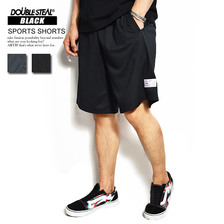 DOUBLE STEAL BLACK SPORTS SHORTS 992-12206画像