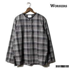 Workers Sleeping Shirt Long Sleeve CHECK画像