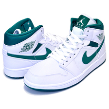 NIKE AIR JORDAN 1 MID SE GC white/mystic green-white CD6759-103画像