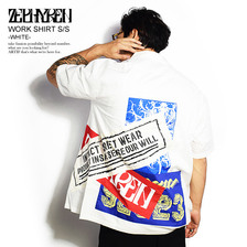 Zephyren WORK SHIRT S/S -WHITE- Z19UD07画像