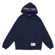 Supreme 19SS Champion Outline Hooded Sweatshirt NAVY画像