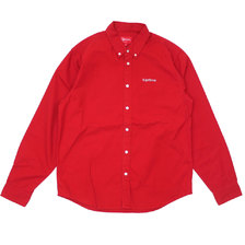 Supreme 19SS Washed Twill Shirt RED画像