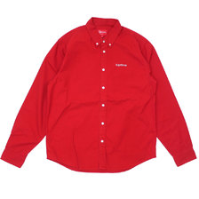 Supreme 19SS Washed Twill Shirt RED画像