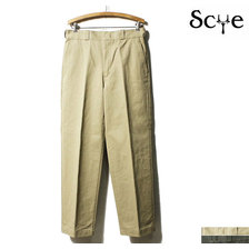 SCYE BASICS Selvedge Chino Straight Leg Work Trousers 5119-83551画像