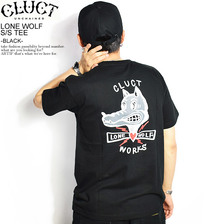 CLUCT LONE WOLF S/S TEE -BLACK- 03033画像