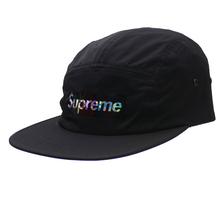 Supreme 19SS Holographic Logo Camp Cap BLACK画像