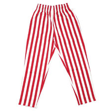 COOKMAN Chef Pants Wide Stripe RED画像