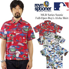 reyn spooner MLB Series Seanic Full-Open Boy's Aloha Shirt画像