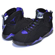 NIKE AIR JORDAN 7 RETRO RAY ALLEN black/field purple-fir 304775-053画像