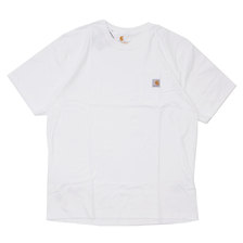 Carhartt WORKWEAR POCKET TEE WHITE画像