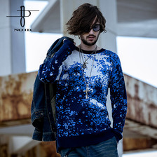 NO ID. CニットGALAXY-JQ-CN-BIGプルオーバー 445010-203K画像