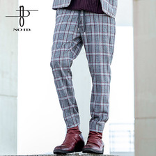 NO ID. グレンチェックアンクルトラウザーズ 845006-979P画像