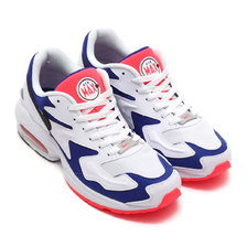 NIKE AIR MAX2 LIGHT WHITE/BLACK-ULTRAMARINE-SLR RD AO1741-104画像