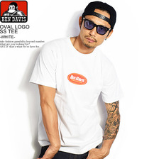 BEN DAVIS OVAL LOGO S/S TEE -WHITE- C-9580058画像