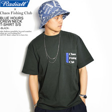 RADIALL &times; CHAOS FINSHING CLUB BLUE HOURS CREW NECK T-SHIRT S/S -BLACK- RA19SSS-JW002画像