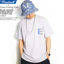 RADIALL &times; CHAOS FINSHING CLUB BLUE HOURS CREW NECK T-SHIRT S/S -PURPLE- RA19SSS-JW002画像