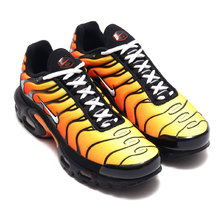 NIKE AIR MAX PLUS BLACK/WHITE-PURE PLATINUM-HABANERO RED 852630-040画像