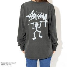 STUSSY WOMEN Warrior Man Pigment Dyed L/S Tee 2992602画像