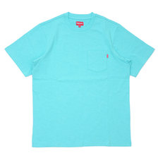 Supreme 19SS S/S Pocket Tee CYAN画像