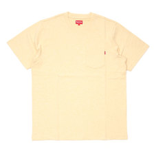 Supreme 19SS S/S Pocket Tee HEATHER PALE YELLOW画像