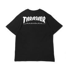 THRASHER HOMETOWN POCKET S/S TEE BLACK/WHITE TH8102EPT画像