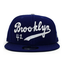 NEW ERA BROOKLYN DODGERS JACKIE ROBINSON SNAPBACK CAP ROYAL BLUE NR11890522画像