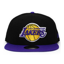 NEW ERA LOS ANGELES LAKERS SNAPBACK BLACK PURPLE NR70353517画像