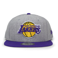 NEW ERA LOS ANGELES LAKER SNAPBACK GREY PURPLE NRNE70353715画像