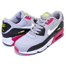 NIKE AIR MAX 90 LTR(GS) wolf grey/white-rush pink-volt 833412-028画像