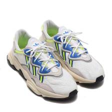 adidas OZWEEGO RUNNING WHITE/GREY ONE/SOLAR YELLOW EE7009画像