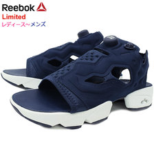 Reebok WOMENS INSTAPUMP FURY SANDAL College Navy/White/Silver Met Limited DV9698画像