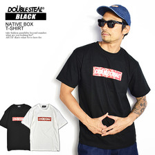DOUBLE STEAL BLACK NATIVE BOX T-SHIRT 993-15207画像