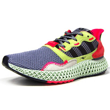 adidas ZX4000 4D GRY/BLK/N.YEL/N.ORG/M.GRN BD7927画像