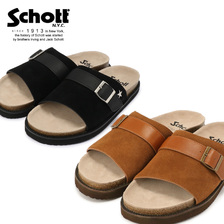 Schott LEATHER MOULDED SANDAL 409519102画像