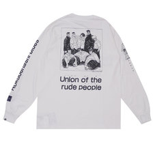 ろくでなしBLUES &times; FORTY PERCENT AGAINST RIGHTS LS T-SHIRT WHITE画像