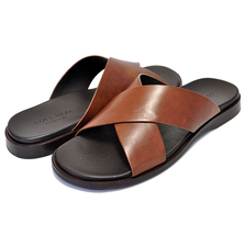 COLE HAAN GOLDWYN 2.0 CRISSCROSS SANDAL british tan smooth C30536画像