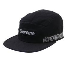 Supreme 19SS Side Tape Camp Cap BLACK画像