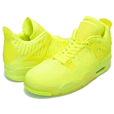 NIKE AIR JORDAN 4 RETRO FLYKNIT volt/volt-volt-black AQ3559-700画像