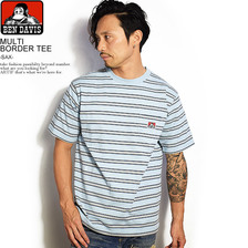 BEN DAVIS MULTI BORDER TEE -SAX- I-9580007画像
