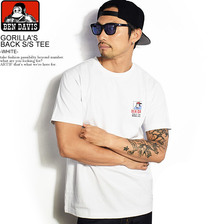 BEN DAVIS GORILLA'S BACK S/S TEE -WHITE- C-9580056画像