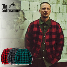 SOFTMACHINE PLAID CARDIGAN(MOHAIR CARDIGAN)画像