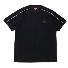 Supreme 19SS Shoulder Stripe Terry S/S Top BLACK画像