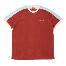 Supreme 19SS Shoulder Stripe Terry S/S Top BROWN画像