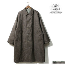 ANATOMICA SINGLE RAGLAN II S-P GABARDINE COAT OLIVE 530-542-02画像