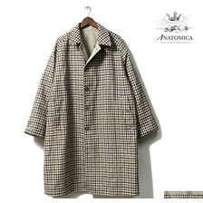 ANATOMICA SINGLE RAGLAN II S-P GABARDINE COAT BEIGE 530-542-02画像