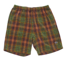 Supreme 19SS Plaid Velour Short BROWN画像