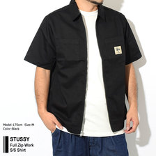 STUSSY Full Zip Work S/S Shirt 1110047画像